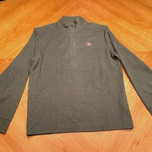 Vineyard Vines Mens 1/4 zip Pullover Medium Shep Shirt 49ers logo never worn